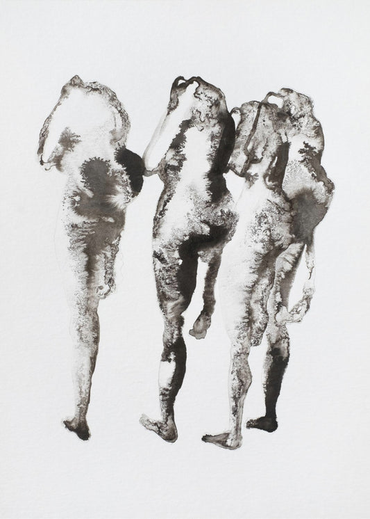 Four Figures (nach Muybridge) Enhanced Sr | Leinwand