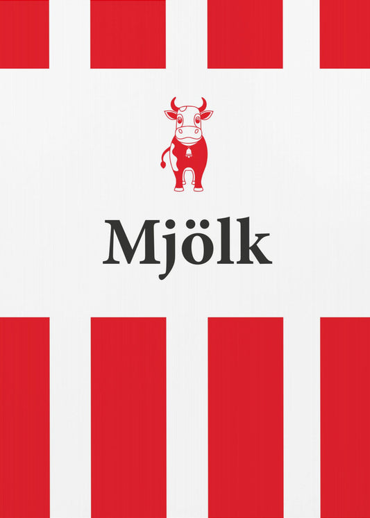 Mjölk Röd | Leinwand
