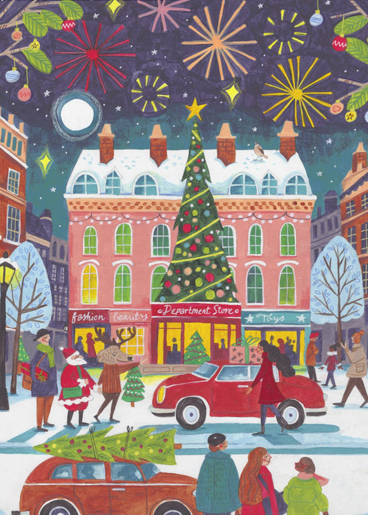 Weihnachten in der Stadt | Leinwand