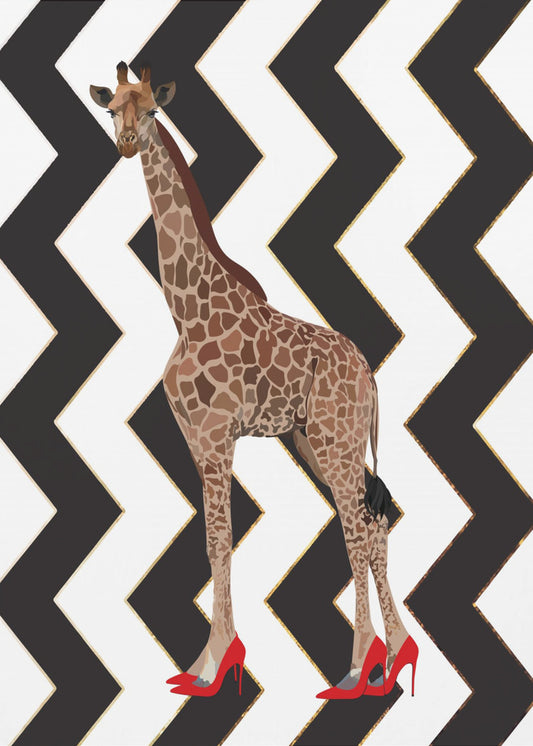 Giraffe Heels Zickzack | Canvas