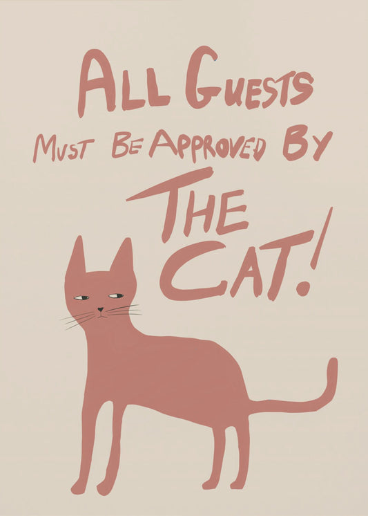 All guests must be approved by the cat! | Canvas