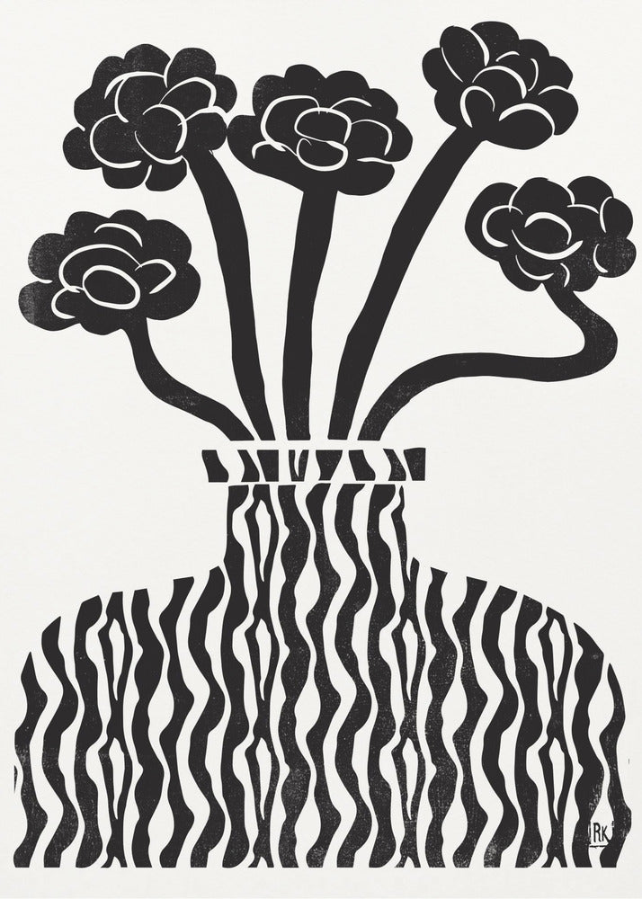 Vase und Blumen 03 | Poster