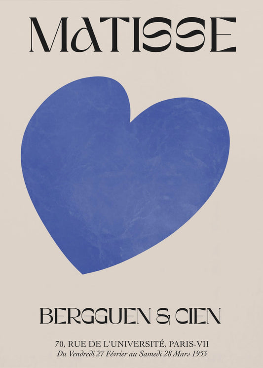 Blaues Herz | Leinwand