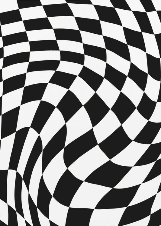 Checkerboard black and white | Canvas