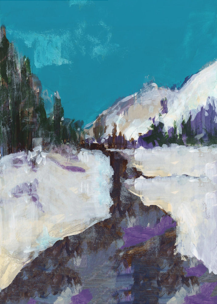 Winter Scene  In the Forest 3 | Poster