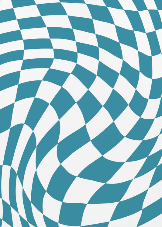 Blue Checkerboard | Canvas