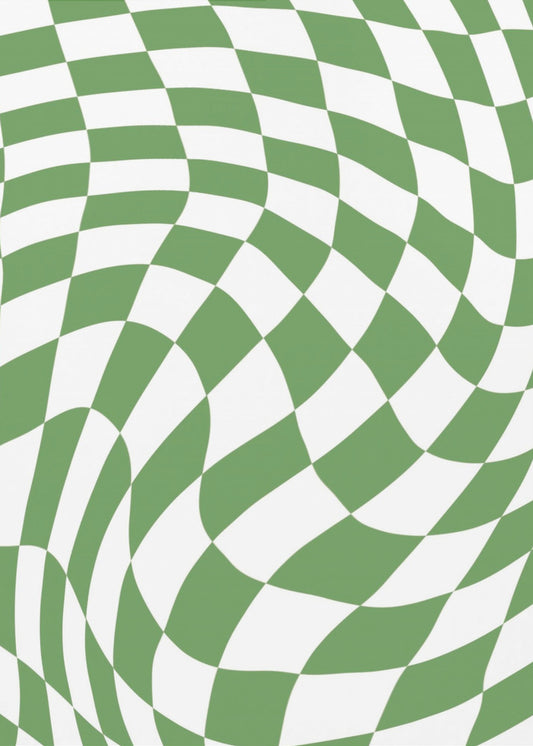 Green Checkerboard | Canvas