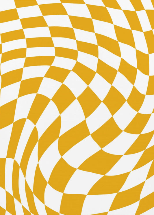 Checker yellow Checkerboard | Canvas