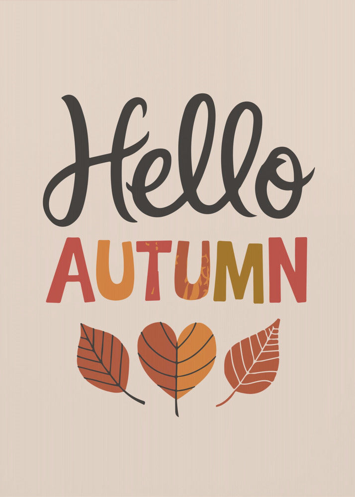 Hallo Herbst | Leinwand