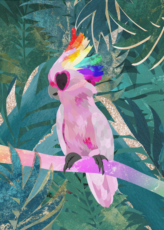 Dschungel-Regenbogenkakadu | Leinwand