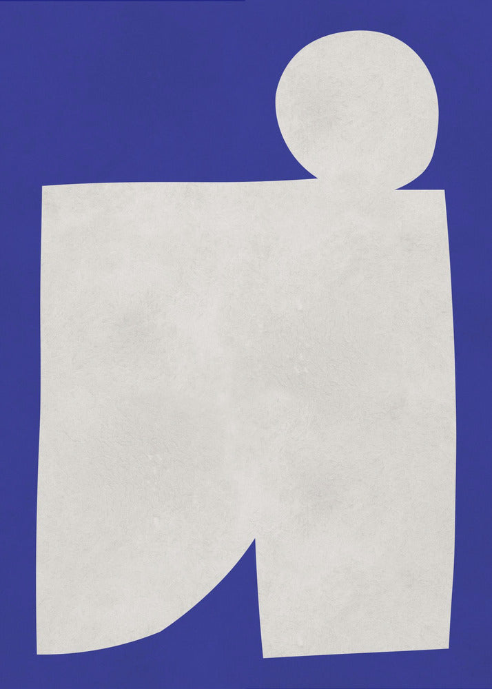 Blau-weiße Kunst 2 | Poster