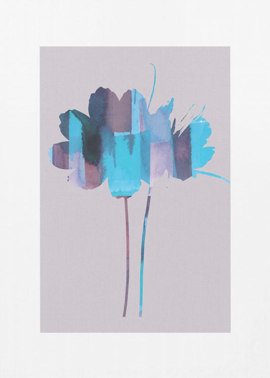 Heller floraler Grafikdruck Nr. 2 | Leinwand