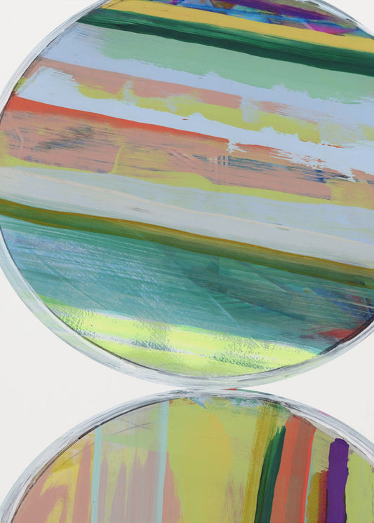 Abstract Stripes &amp; Circles No 1 | Poster