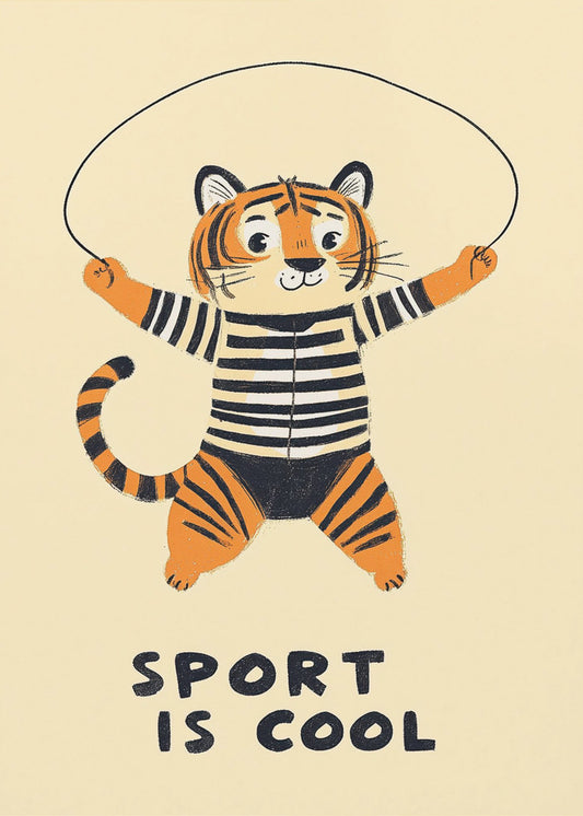 Jumping Tiger Fun | Canvas