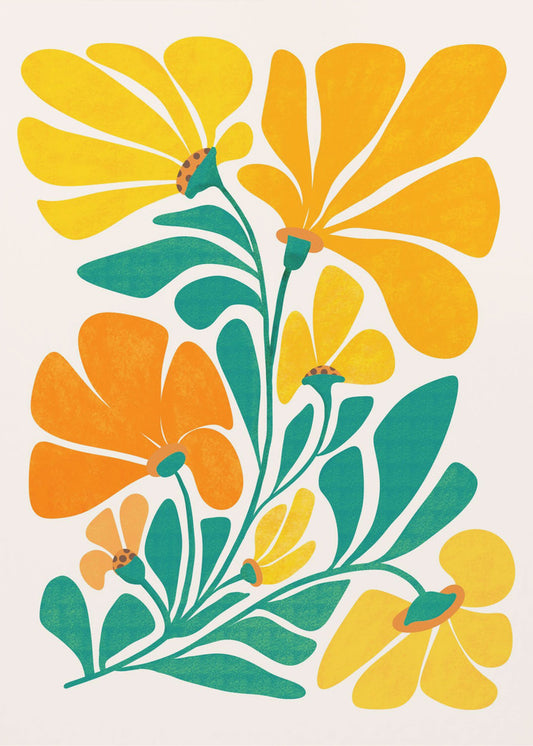 Königliche Sonnenblumen | Poster