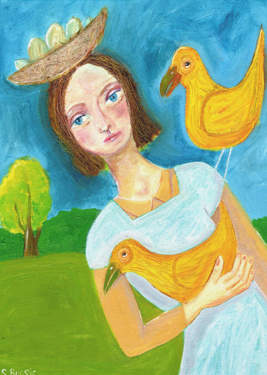 bird lady | Canvas