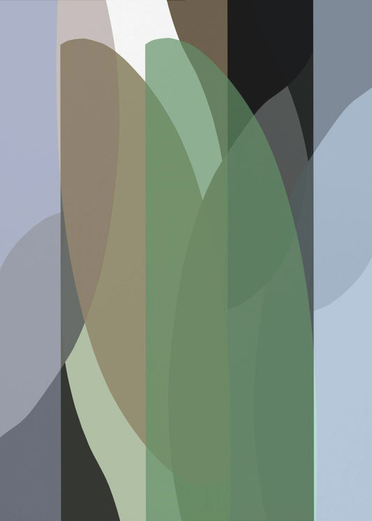 Abstract Shapes Art Print No 3 | Poster