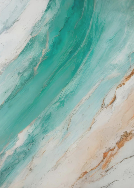 Ocean Waves Or Marble Patterns | Canvas