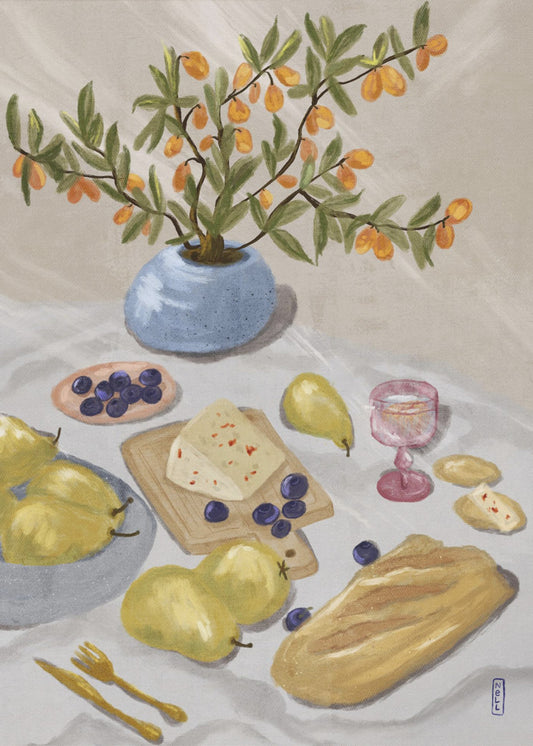 Gin Tonic in der Nachmittagssonne Illustration | Poster