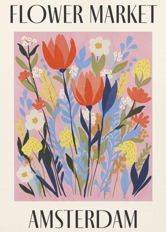Flower Market Amsterdam Netherlands | Poster