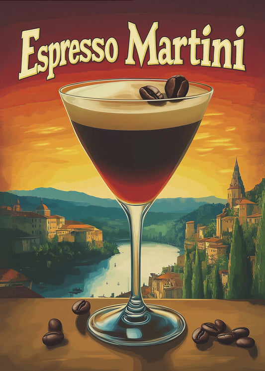 Espresso Martini Vintage | Leinwand