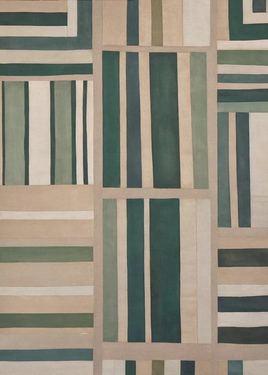 Geometrischer Wandteppich | Leinwand