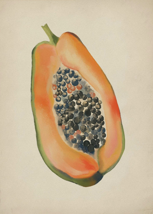 Vintage fruit- Papaya | Canvas