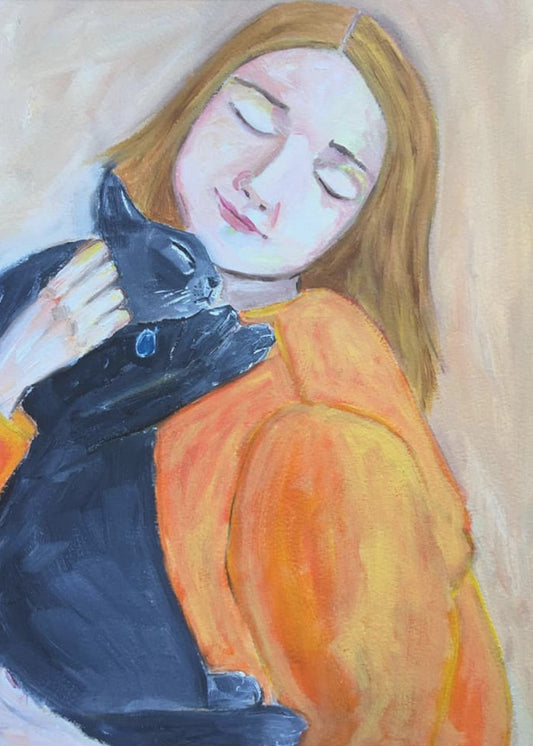 Katzenliebhaber | Leinwand