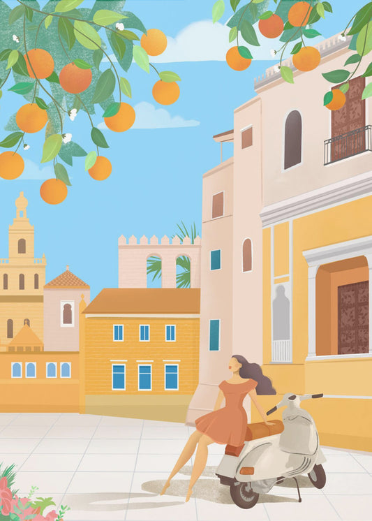 Seville Oranges, Spain | Poster