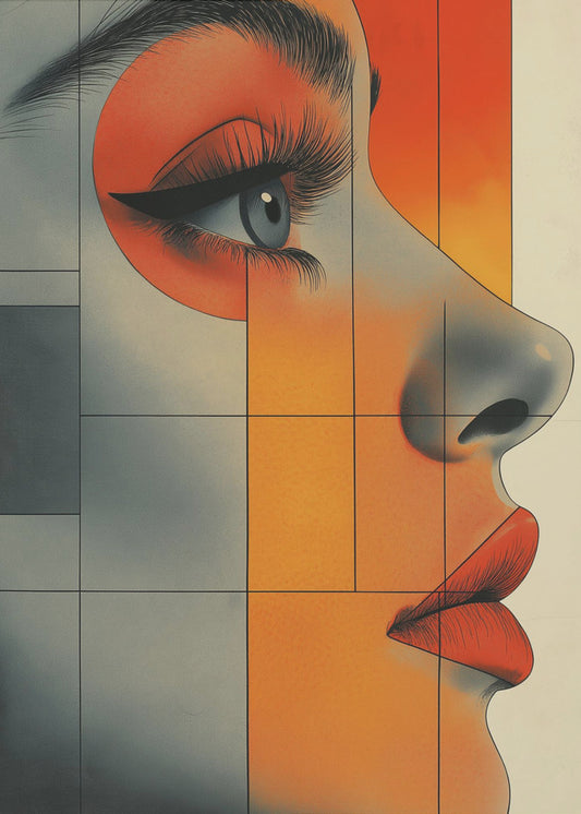 A Woman Face Vintage Poster (6) | Canvas