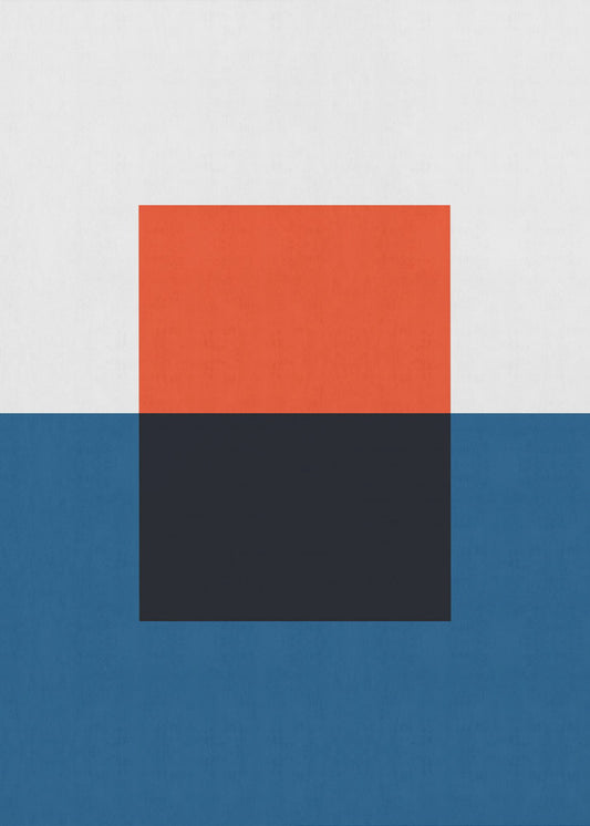 Blau und Rot 2 | Leinwand