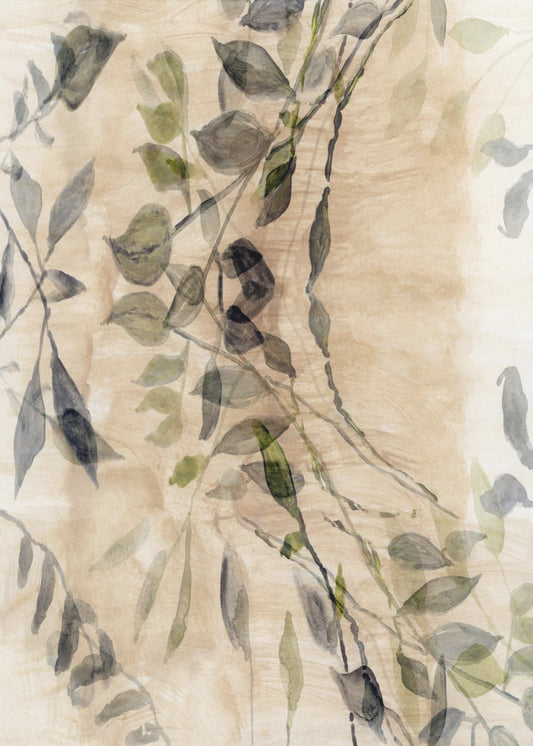 Farbgewaschene Blätter Nr. 3 | Poster