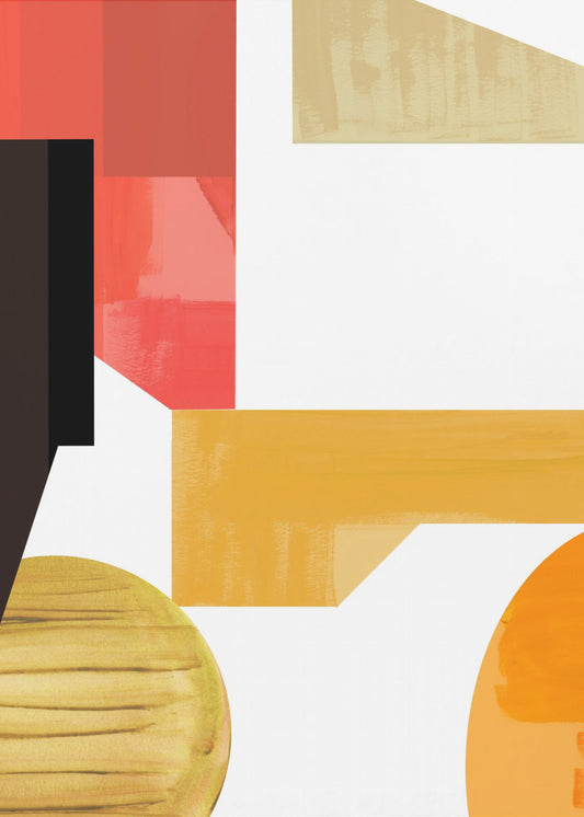 Geometric Warmth No3 | Canvas