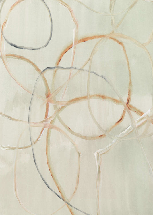 Muted Abstract Lines 1 | Canvas