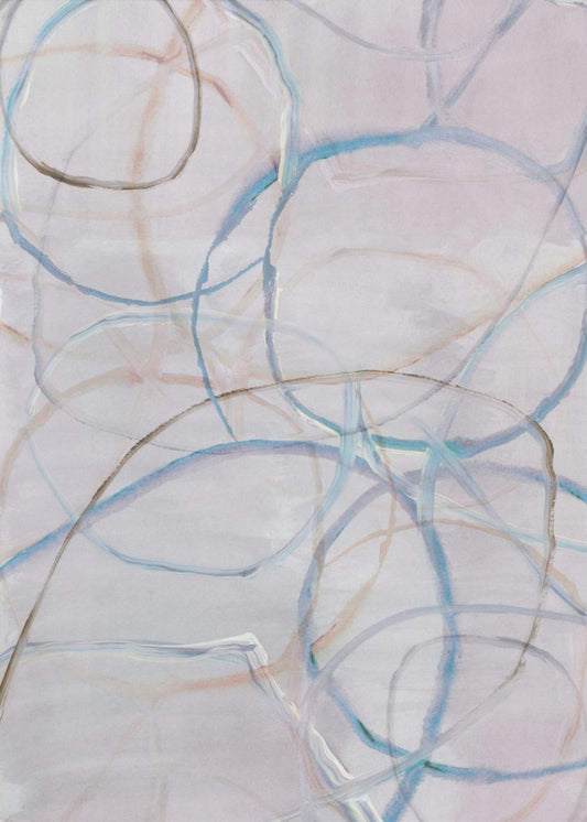 Muted Abstract Lines 3 | Canvas
