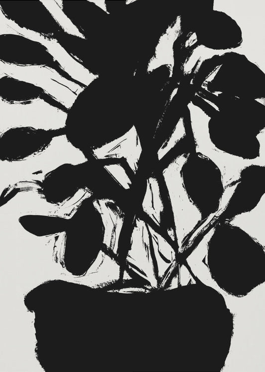 Potted Plant Silhouette No1 | Canvas