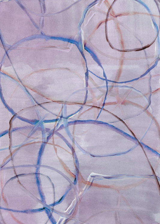 Muted Abstract Lines 4 | Canvas