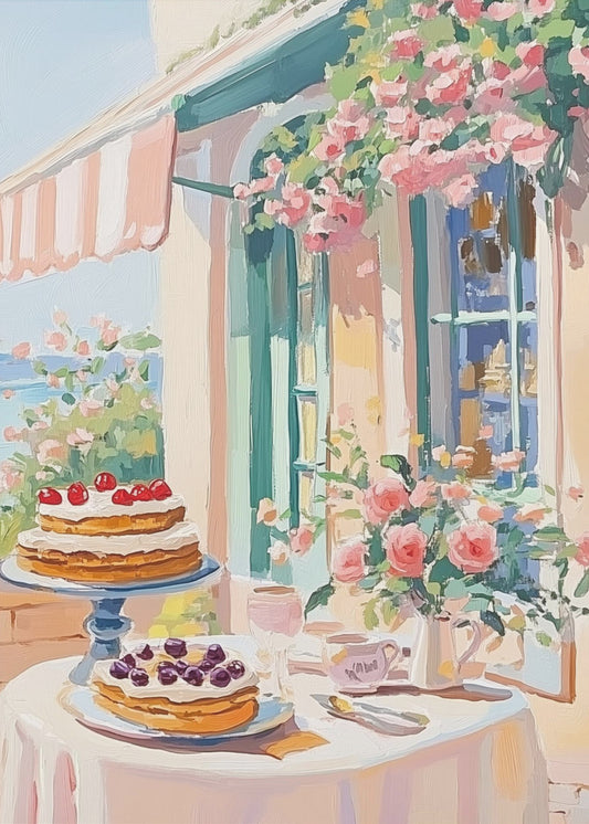 Französisches Dessertcafé | Poster