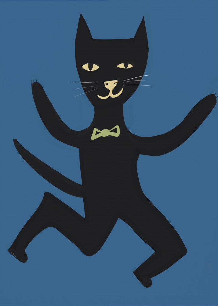 Schwarze Katze | Leinwand