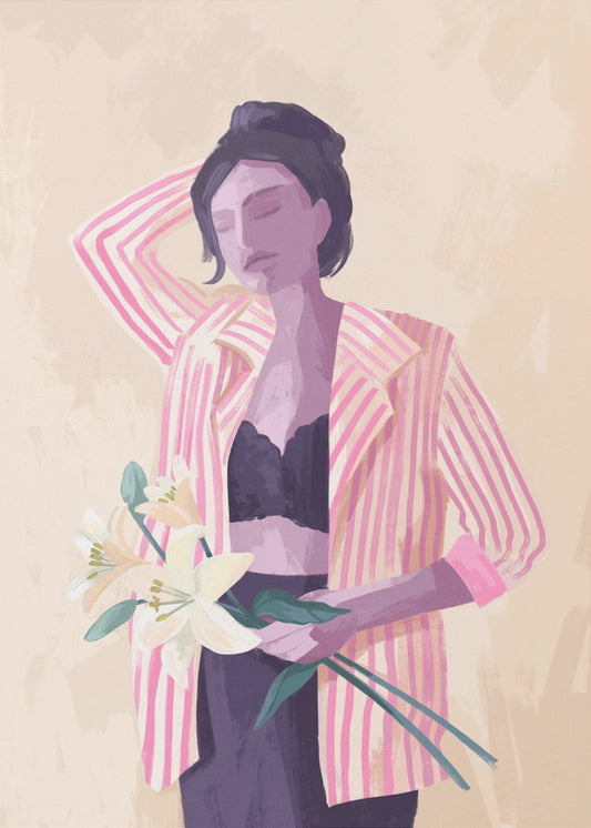 Lilly in einer Jacke | Poster