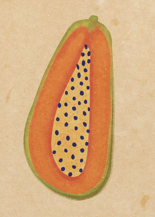 Einfache Papaya | Leinwand