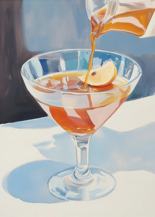Pouring Lemon Tea into a Glass | Canvas