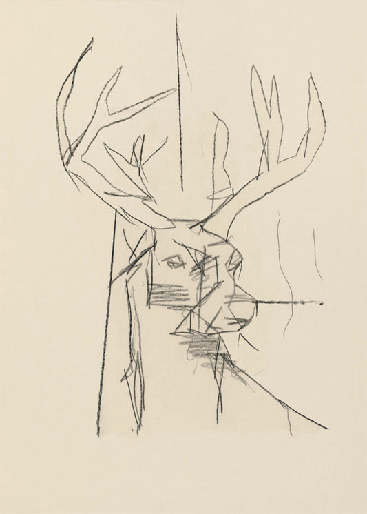 Etude Cerf (Hirsch) Nr.2 | Leinwand