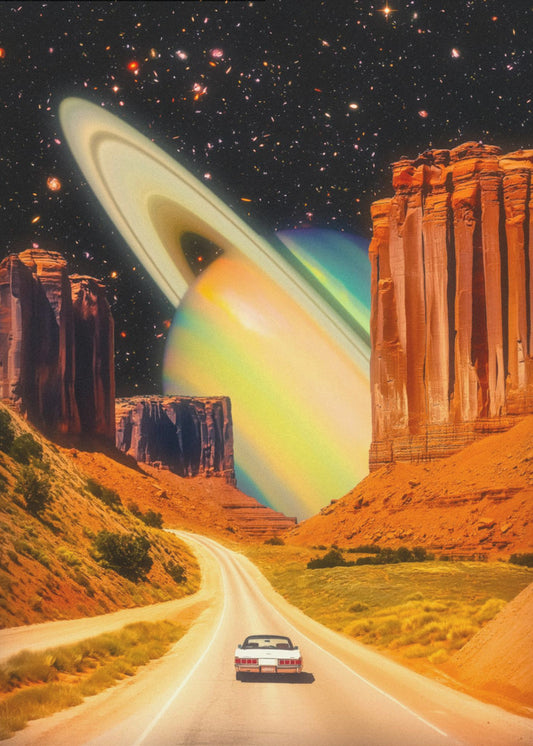Road Trip zu den Ringen der Unendlichkeit | Leinwand