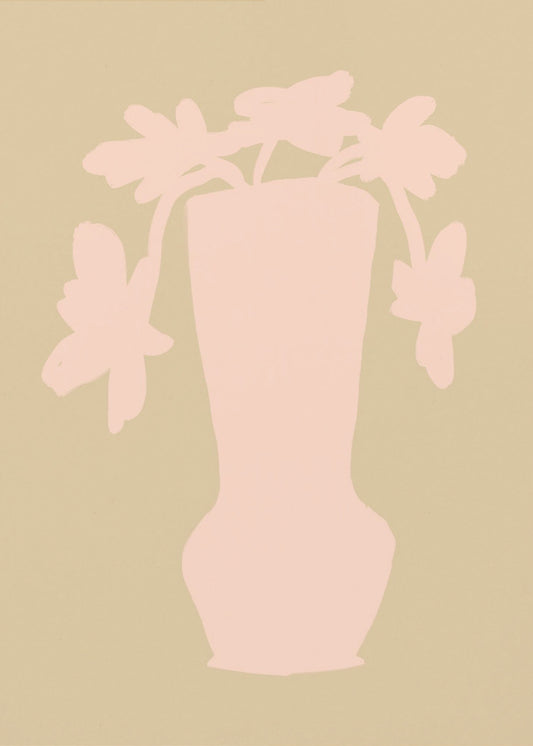 Silhouette Blüten | Leinwand
