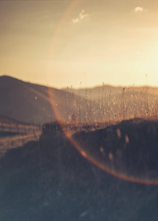 Goldener Horizont Glühen | Poster