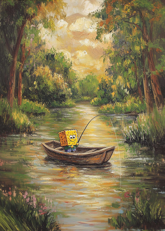 Bob am Fluss | Leinwand