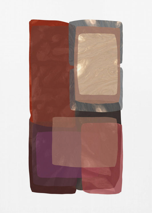 Deep Shades Shapes 1 | Canvas