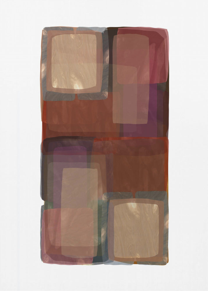 Deep Shades Shapes 2 | Canvas