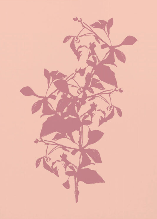 Blumensilhouette 5 | Leinwand
